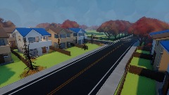 suburb street with park for remix's