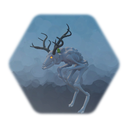 Reindeer skeleton monster