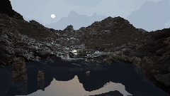 Realistic Mountain lake