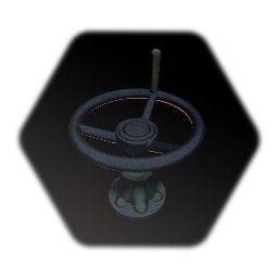 Old Rusty Control Wheel With Open / Close Logic
