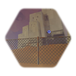 Fence: New, aged, and fully rusted