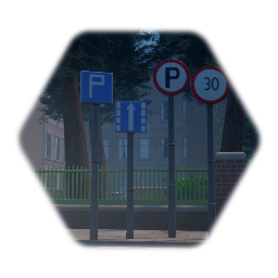 Old road signs (0.5% Graphics Thermo together)