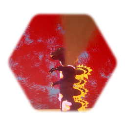 babyrex8 's burning Godzilla ( improved )