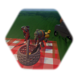 Doomguy & Isabelle have a picnic!