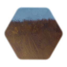 Windy grassy field asset