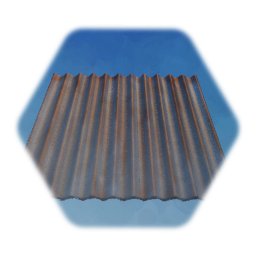 Rusty Corrugated Panel - Painted
