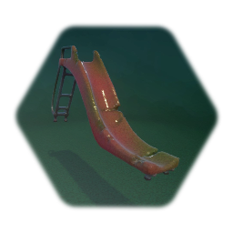 Rusty and Abandoned Playground Slide