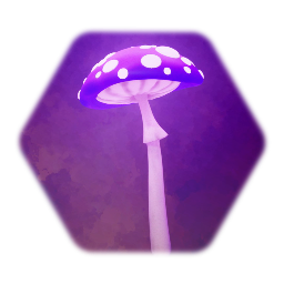 Pink glowy mushroom