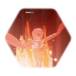 Roblox Doors Animation Figure on Fire