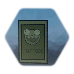 "I EAT FOOD" poster (Invader zim)