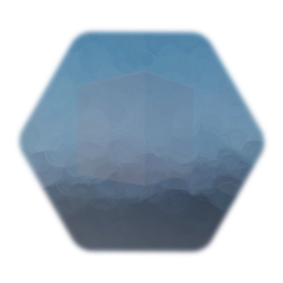 Transparent Blue Glass Block