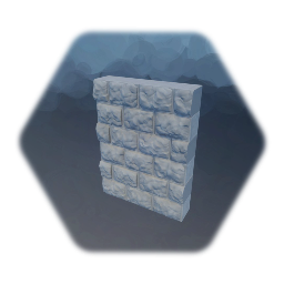 Ashlar stones wall segment large