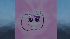 Little Cartoon Hamster Painting.