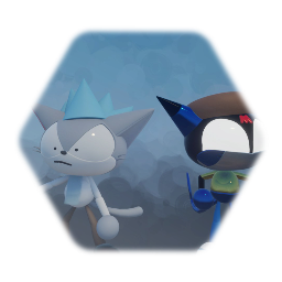 Kuro and Mi as Rick and Morty