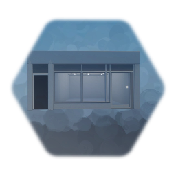 Realistic UK Storefront template with interior