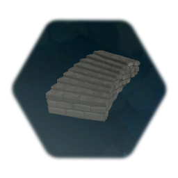 Wide Curved Dungeon Steps