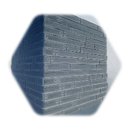 Plank Shaped Concrete Wall