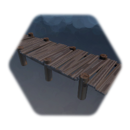 Small Old Wooden Bridge