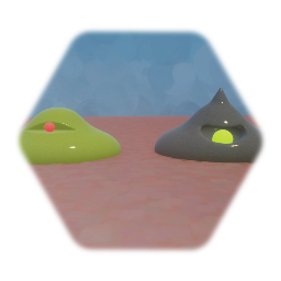 Acid Slime (S) and Spike Slime (S)