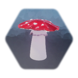Glowing Fly Agaric Mushroom