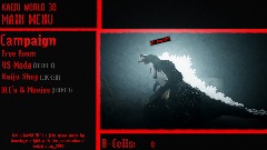 Kaiju World 3D MENU