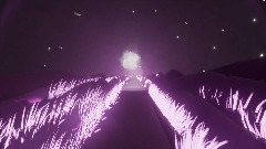 Dark Grey night with grass light