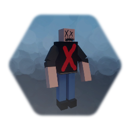 Block-head but he moves