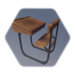Vintage Wooden School Desk