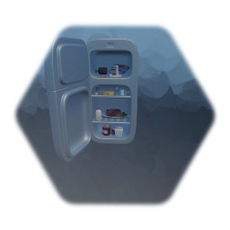 Fridge with food