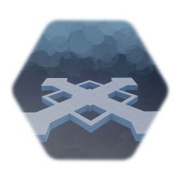 Rotating Square Snowflake Platform