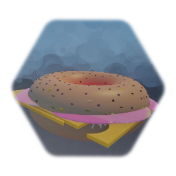 Ham & Cheese Bagel (Rough)