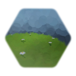 Grass patch with flowers