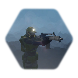 Modern warfare soldier