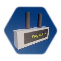 Way out sign