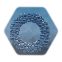 Globe Christmas Wreath 1 Silver White