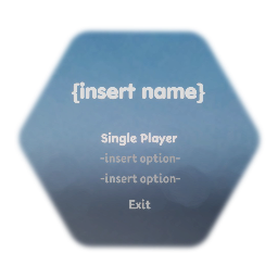 Main menu UI (4 slots)