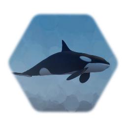 Realistic orca whale