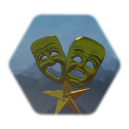 Theatre mask trophy: 2