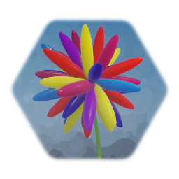 Childhood Marker Flower (Multicolor Pom) - Welcome Garden Remix