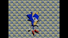 Sonic X-treme low poly Sonic model showcase