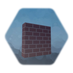 Simple brick wall 1 ( painted )