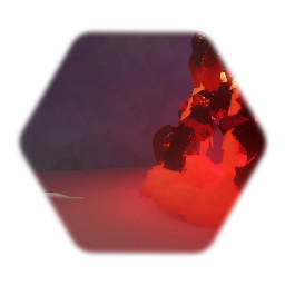 Molten lava sculpture