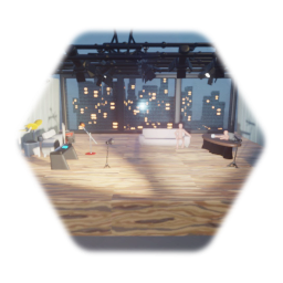 Simple talk show set