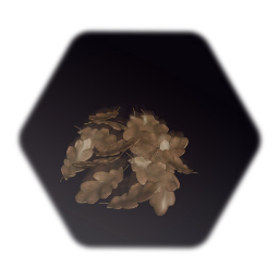 stack of dry oak leaves