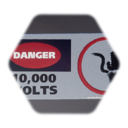 DANGER 10,000 Volts Sign