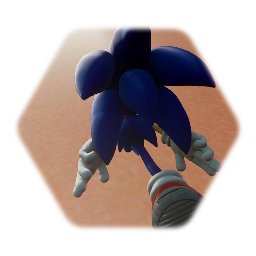 Sonic running from a bus