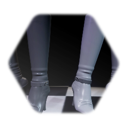 Black/White Fashion Boots