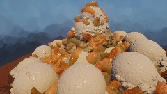 Peach cobbler It’s monstrously good ! 😁