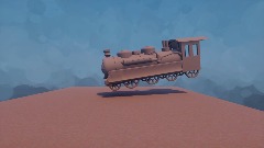 Guy get hit by a flying train