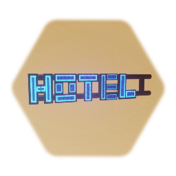 Cyberpunk Hotel Sign